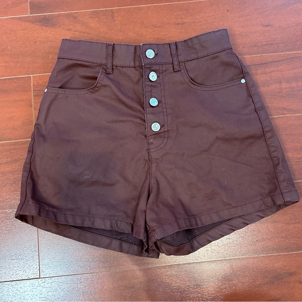Zara Leather Shorts